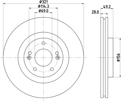 DON PCD17131 - Гальмівний диск autozip.com.ua