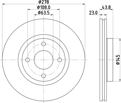 DON PCD17712 - Гальмівний диск autozip.com.ua