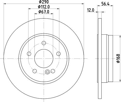 DON PCD20922 - Гальмівний диск autozip.com.ua