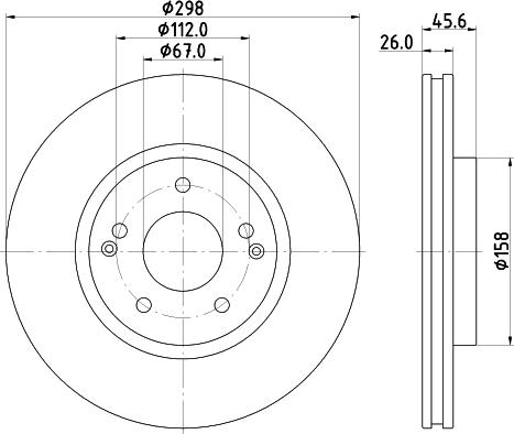 DON PCD20522 - Гальмівний диск autozip.com.ua