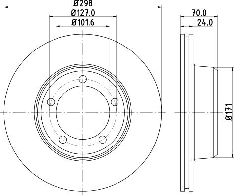 DON PCD20892 - Гальмівний диск autozip.com.ua