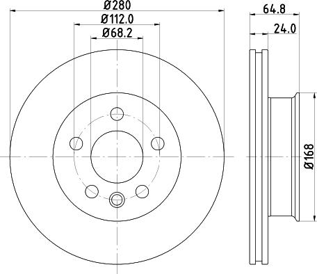 DON PCD20862 - Гальмівний диск autozip.com.ua