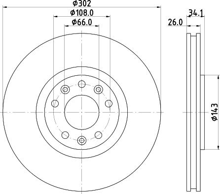 DON PCD20802 - Гальмівний диск autozip.com.ua