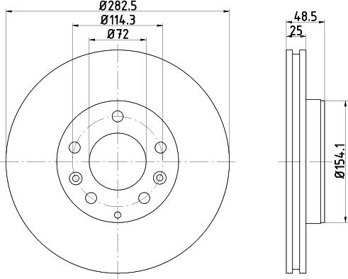 DON PCD20762 - Гальмівний диск autozip.com.ua