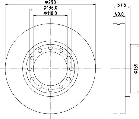 DON PCD21911 - Гальмівний диск autozip.com.ua