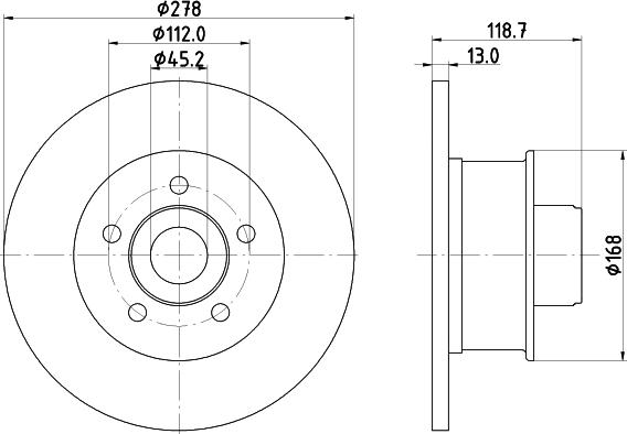 DON PCD21401 - Гальмівний диск autozip.com.ua