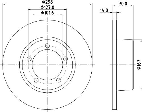 DON PCD21422 - Гальмівний диск autozip.com.ua