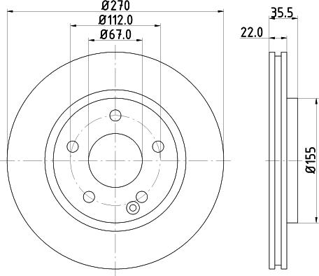 DON PCD21362 - Гальмівний диск autozip.com.ua