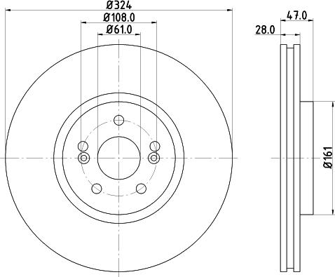 DON PCD21321 - Гальмівний диск autozip.com.ua