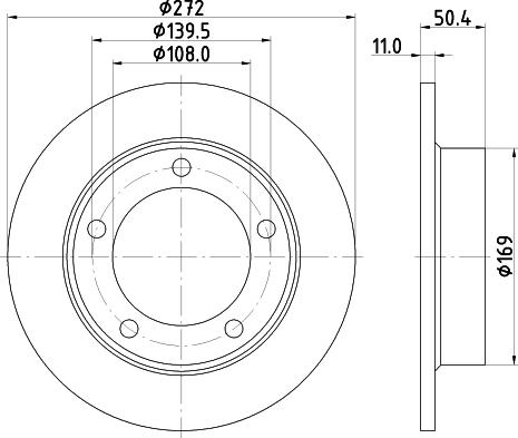 DON PCD21272 - Гальмівний диск autozip.com.ua