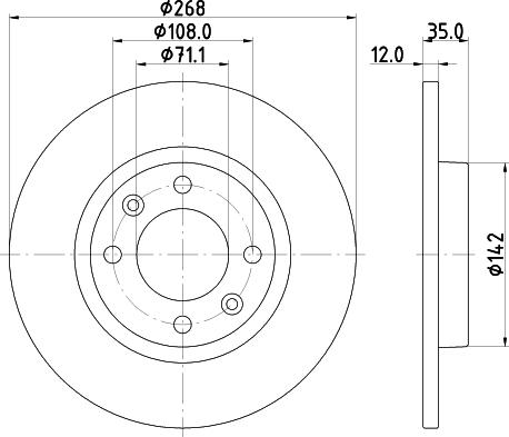 DON PCD21792 - Гальмівний диск autozip.com.ua