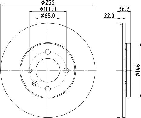 DON PCD21732 - Гальмівний диск autozip.com.ua