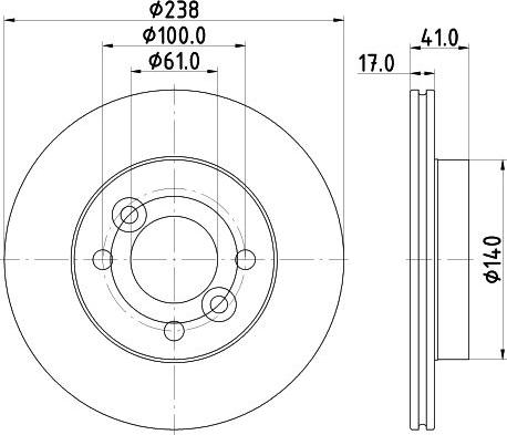 DON PCD23592 - Гальмівний диск autozip.com.ua