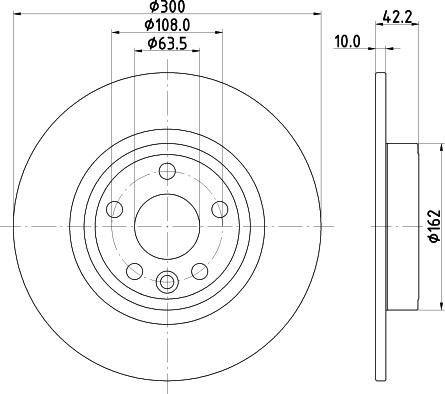 DON PCD23562 - Гальмівний диск autozip.com.ua