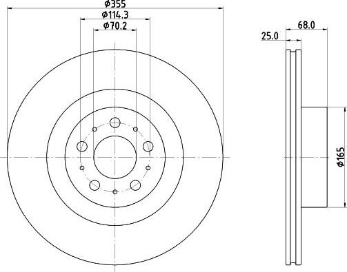 DON PCD23631 - Гальмівний диск autozip.com.ua
