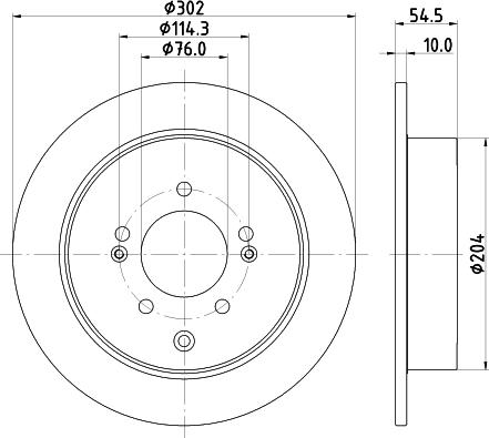 DON PCD23032 - Гальмівний диск autozip.com.ua