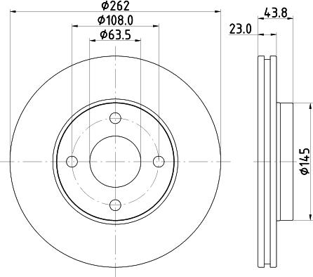 DON PCD23072 - Гальмівний диск autozip.com.ua