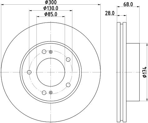 DON PCD23142 - Гальмівний диск autozip.com.ua