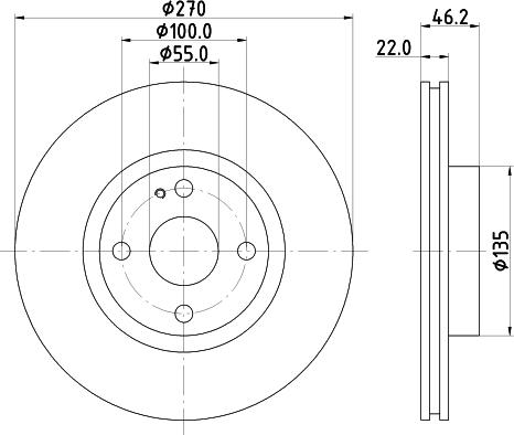 DON PCD23102 - Гальмівний диск autozip.com.ua