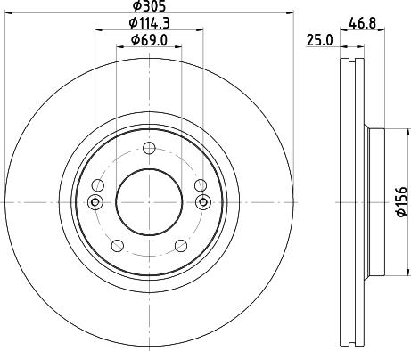 DON PCD22692 - Гальмівний диск autozip.com.ua