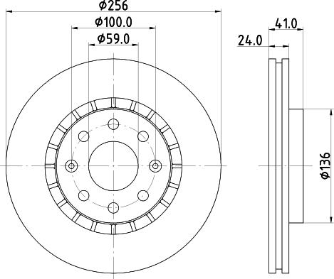 DON PCD22022 - Гальмівний диск autozip.com.ua