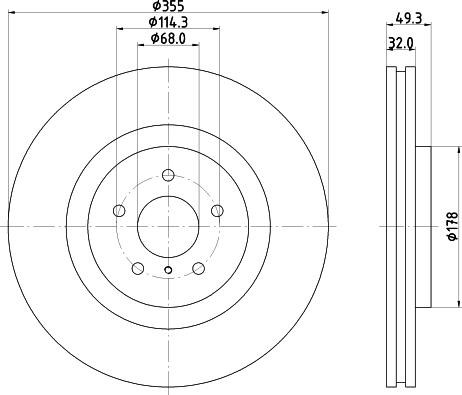 DON PCD22771 - Гальмівний диск autozip.com.ua