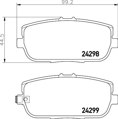 DON PCP1957 - Гальмівні колодки, дискові гальма autozip.com.ua