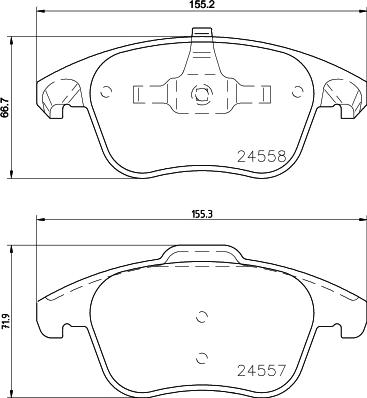 DON PCP1495 - Гальмівні колодки, дискові гальма autozip.com.ua