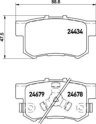 DON PCP1443 - Гальмівні колодки, дискові гальма autozip.com.ua