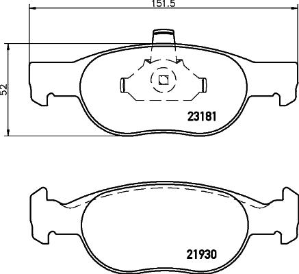 DON PCP1454 - Гальмівні колодки, дискові гальма autozip.com.ua