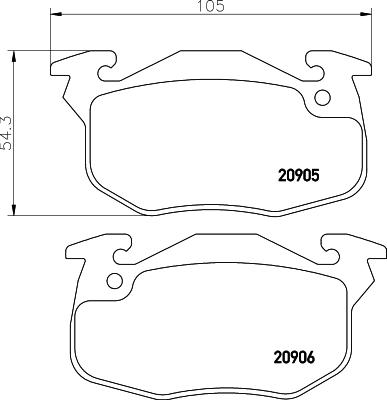 DON PCP1460 - Гальмівні колодки, дискові гальма autozip.com.ua