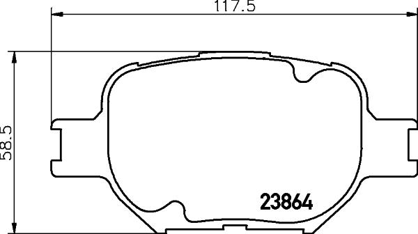 DON PCP1417 - Гальмівні колодки, дискові гальма autozip.com.ua