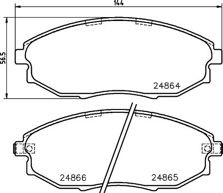 DON PCP1483 - Гальмівні колодки, дискові гальма autozip.com.ua