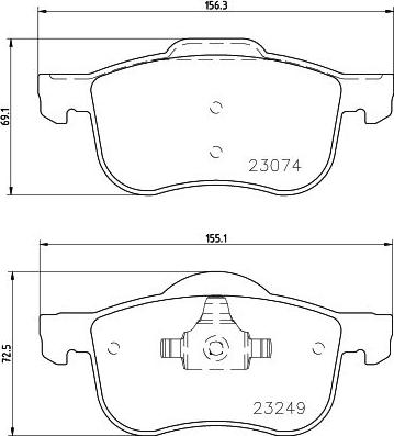 DON PCP1434 - Гальмівні колодки, дискові гальма autozip.com.ua