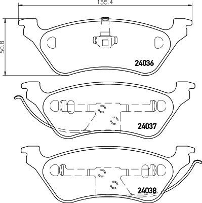 DON PCP1438 - Гальмівні колодки, дискові гальма autozip.com.ua