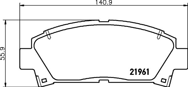 DON PCP1433 - Гальмівні колодки, дискові гальма autozip.com.ua