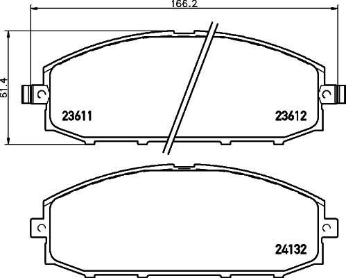 DON PCP1472 - Гальмівні колодки, дискові гальма autozip.com.ua