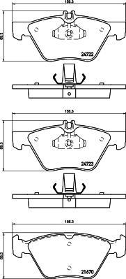 DON PCP1593 - Гальмівні колодки, дискові гальма autozip.com.ua