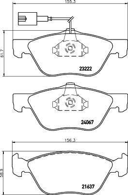 DON PCP1548 - Гальмівні колодки, дискові гальма autozip.com.ua