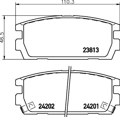 DON PCP1554 - Гальмівні колодки, дискові гальма autozip.com.ua