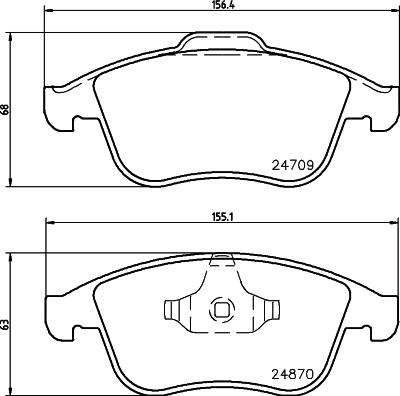 DON PCP1569 - Гальмівні колодки, дискові гальма autozip.com.ua