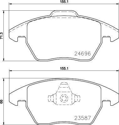 DON PCP1565 - Гальмівні колодки, дискові гальма autozip.com.ua