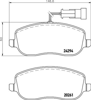 DON PCP1560 - Гальмівні колодки, дискові гальма autozip.com.ua