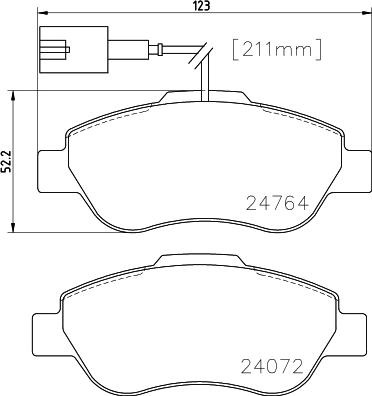 DON PCP1567 - Гальмівні колодки, дискові гальма autozip.com.ua