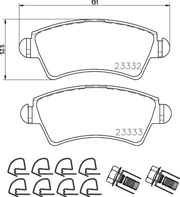 DON PCP1500 - Гальмівні колодки, дискові гальма autozip.com.ua