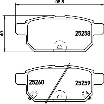 DON PCP1519 - Гальмівні колодки, дискові гальма autozip.com.ua