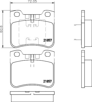 DON PCP1584 - Гальмівні колодки, дискові гальма autozip.com.ua