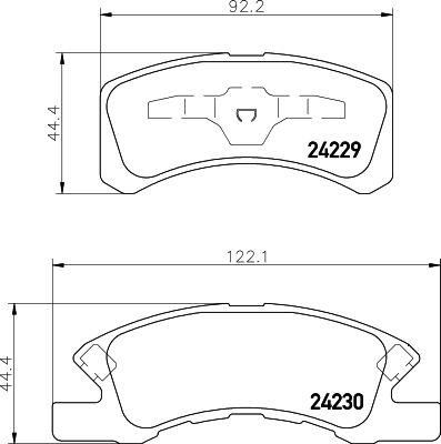 DON PCP1524 - Гальмівні колодки, дискові гальма autozip.com.ua