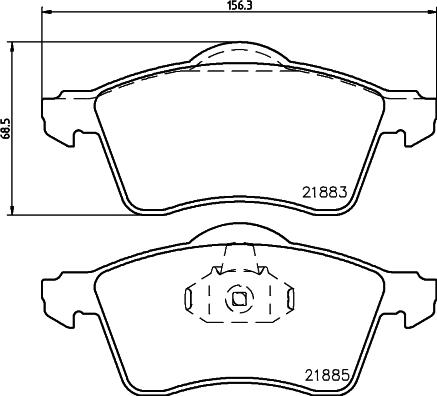 DON PCP1649 - Гальмівні колодки, дискові гальма autozip.com.ua