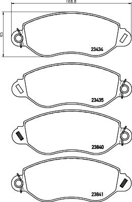 DON PCP1642 - Гальмівні колодки, дискові гальма autozip.com.ua